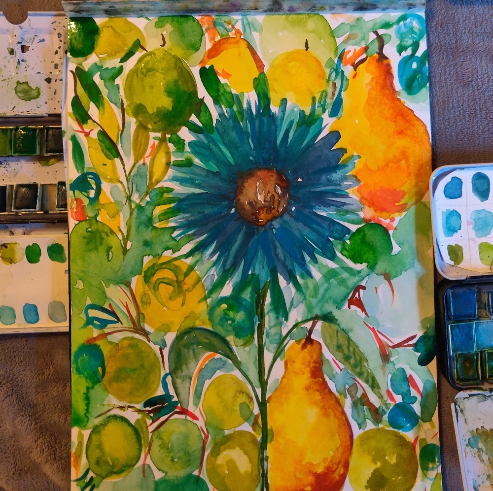Tropical Watercolor painting